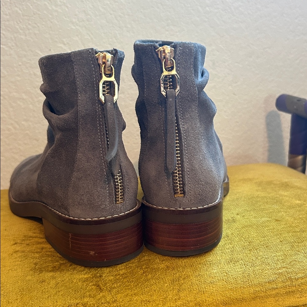 Cole Haan Grey Suede Ankle Boots - Picture 5 of 8